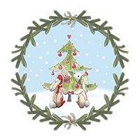 Sticker Weihnachten zusammen