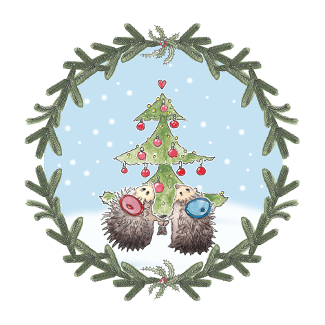 Sticker Weihnachten zusammen