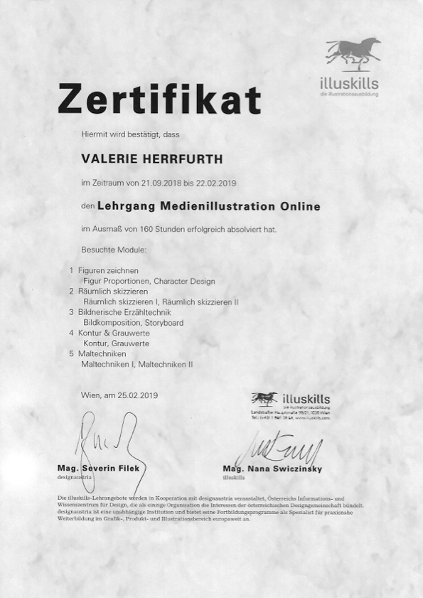 Abschlusszertifikat Illuskills